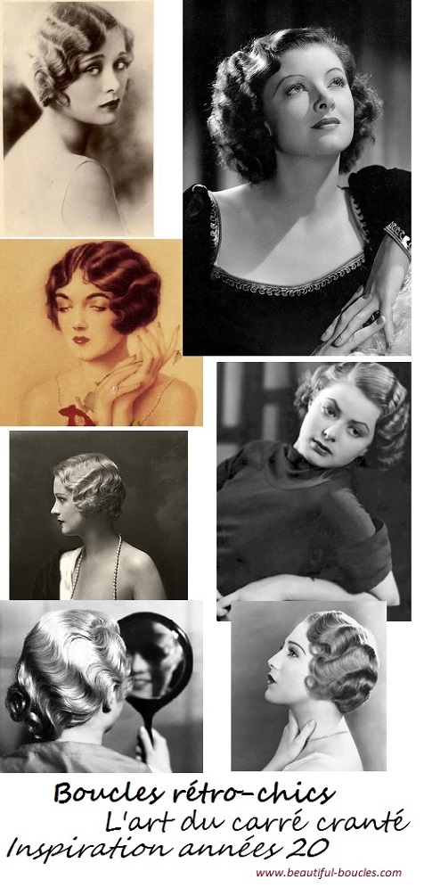 De gauche à droite : Dolores Costello, Myrna Loy, Dessin, Modèle, Ingrid Bergman, Modèle, Bebe Daniels (actrice de films muets).