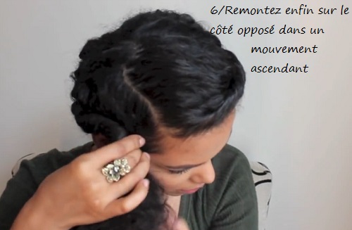 Tutoriel en images : Couronne/Auréole torsadée sur cheveux bouclés ou frisés