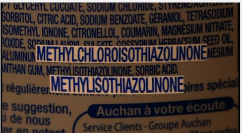 Souvent utilisé dans les gels douches en remplacement des conservateurs, le Methylchloroisothiazol n'est malgré tout guère plus sain et a été reconnu comme très allergisant...